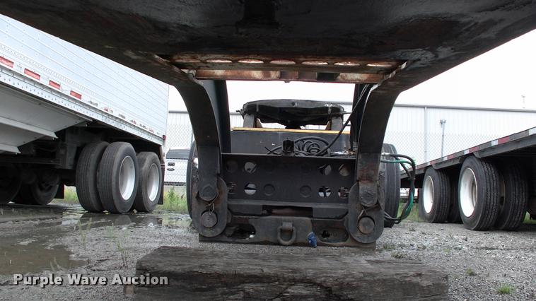 image for item DC7224 1987 Cozad lowboy equipment trailer with booster