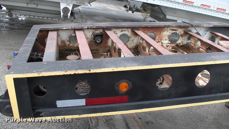 image for item DC7224 1987 Cozad lowboy equipment trailer with booster