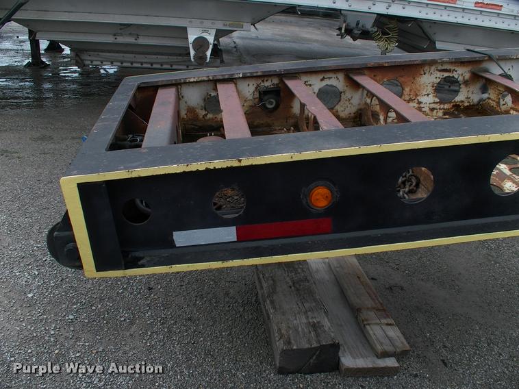 image for item DC7224 1987 Cozad lowboy equipment trailer with booster