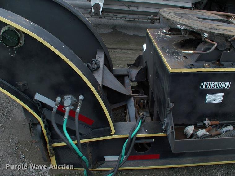 image for item DC7224 1987 Cozad lowboy equipment trailer with booster