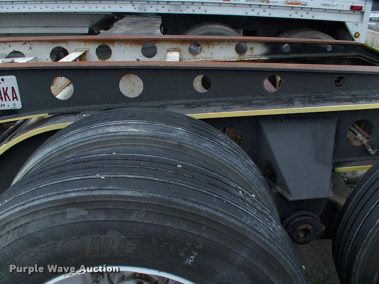 image for item DC7224 1987 Cozad lowboy equipment trailer with booster