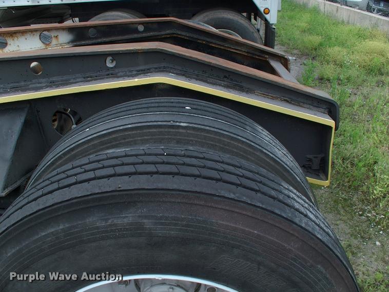 image for item DC7224 1987 Cozad lowboy equipment trailer with booster