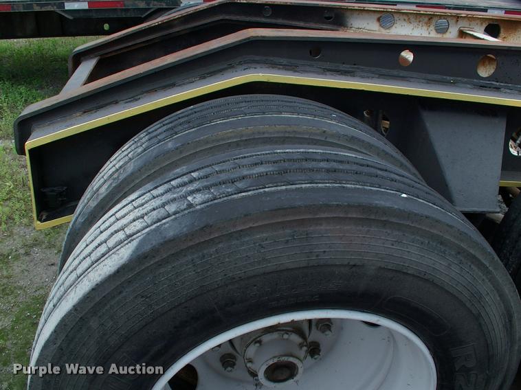 image for item DC7224 1987 Cozad lowboy equipment trailer with booster