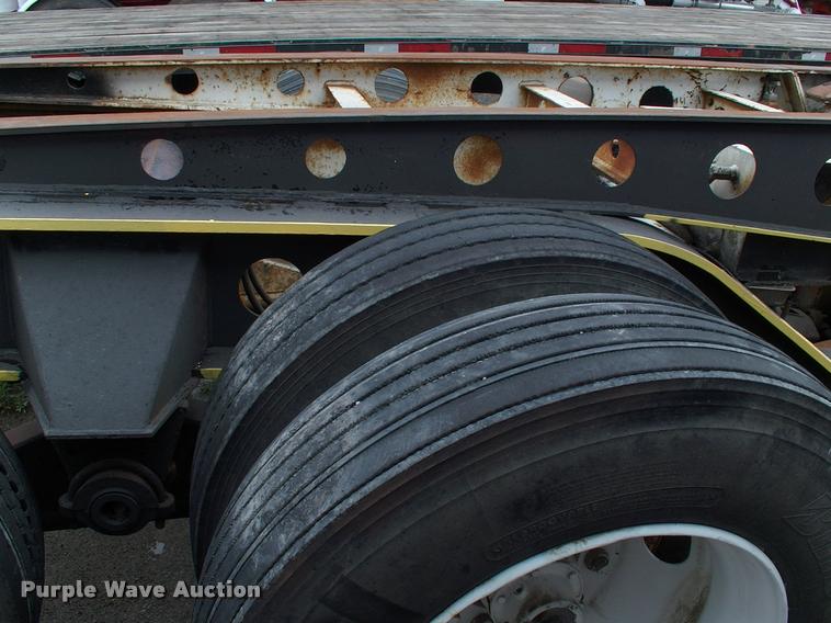 image for item DC7224 1987 Cozad lowboy equipment trailer with booster