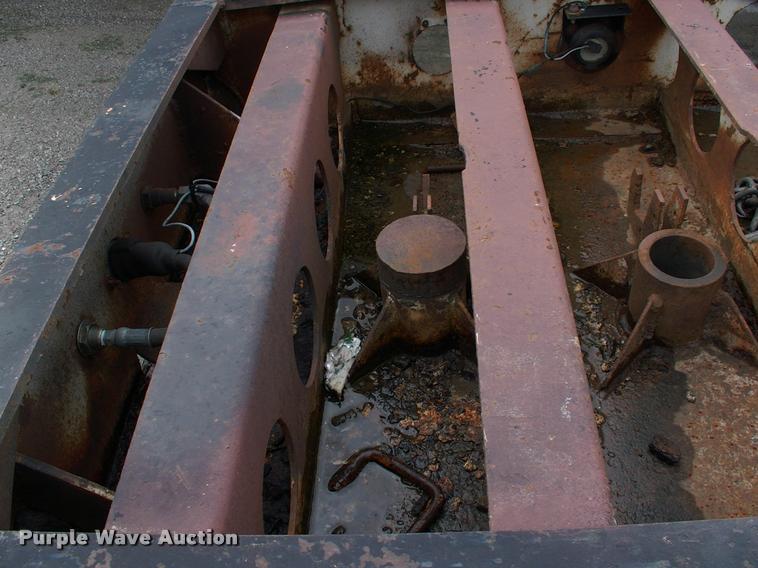 image for item DC7224 1987 Cozad lowboy equipment trailer with booster