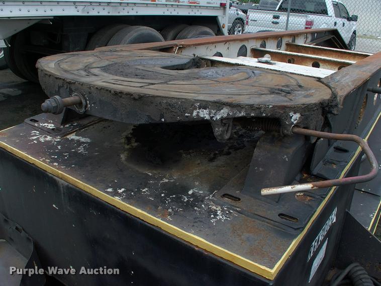 image for item DC7224 1987 Cozad lowboy equipment trailer with booster