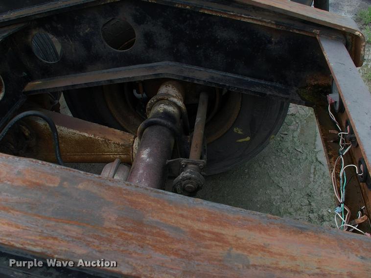 image for item DC7224 1987 Cozad lowboy equipment trailer with booster