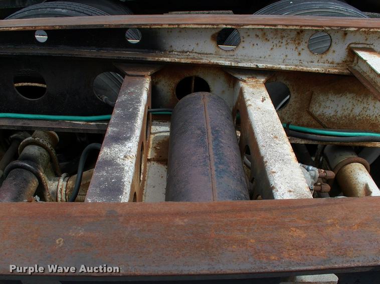 image for item DC7224 1987 Cozad lowboy equipment trailer with booster