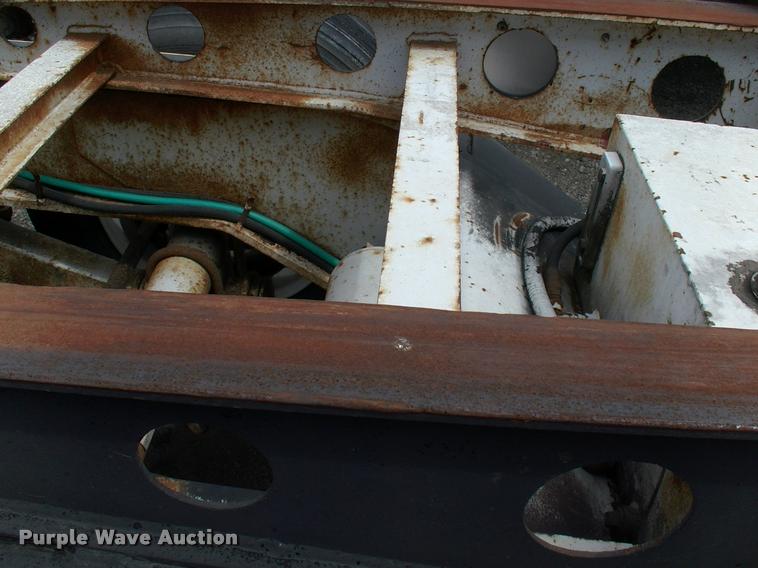 image for item DC7224 1987 Cozad lowboy equipment trailer with booster