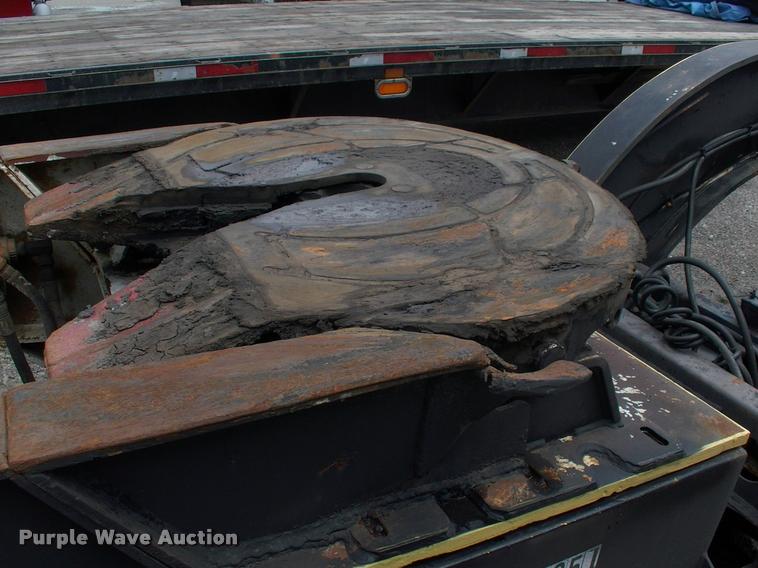 image for item DC7224 1987 Cozad lowboy equipment trailer with booster