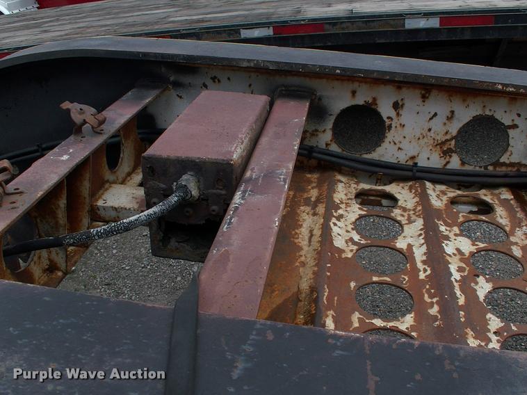 image for item DC7224 1987 Cozad lowboy equipment trailer with booster