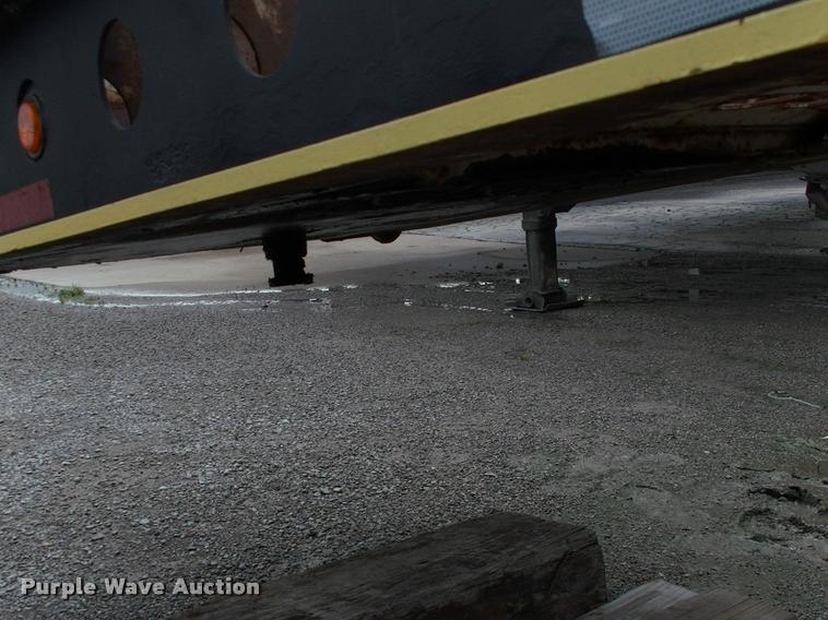 image for item DC7224 1987 Cozad lowboy equipment trailer with booster