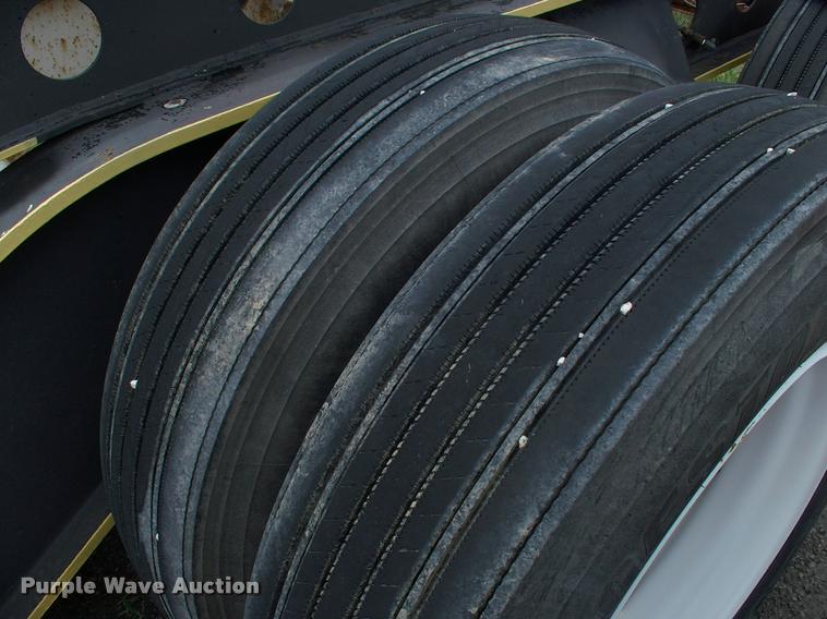 image for item DC7224 1987 Cozad lowboy equipment trailer with booster