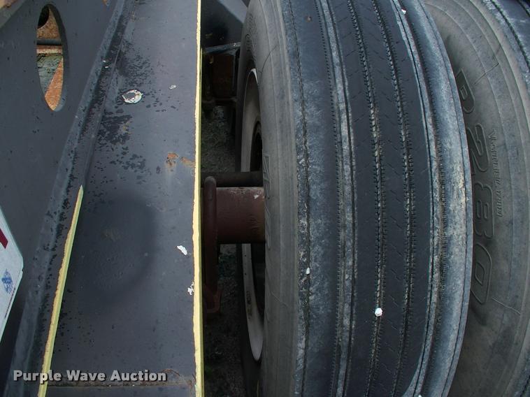 image for item DC7224 1987 Cozad lowboy equipment trailer with booster