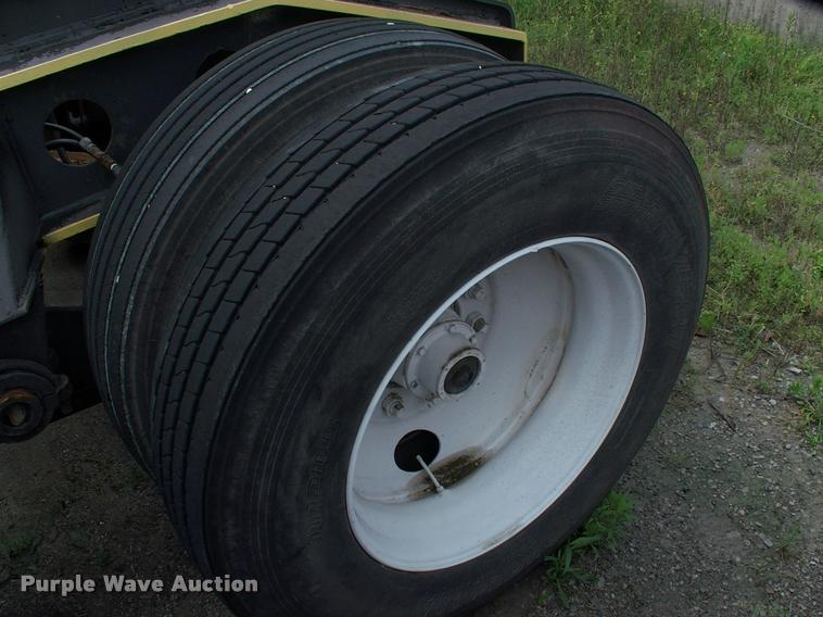 image for item DC7224 1987 Cozad lowboy equipment trailer with booster