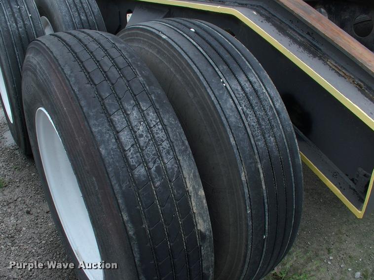 image for item DC7224 1987 Cozad lowboy equipment trailer with booster