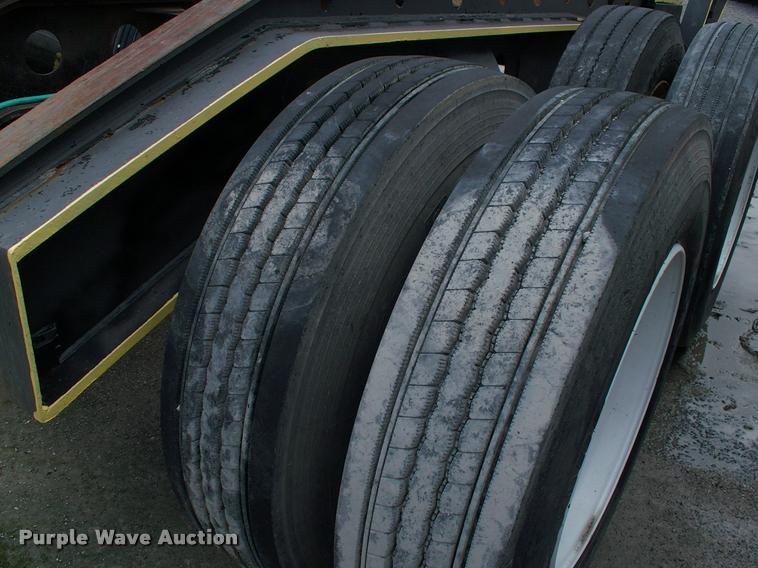 image for item DC7224 1987 Cozad lowboy equipment trailer with booster