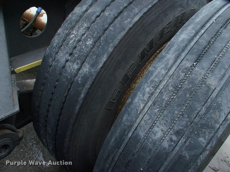 image for item DC7224 1987 Cozad lowboy equipment trailer with booster