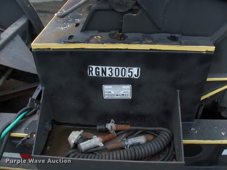 image for item DC7224 1987 Cozad lowboy equipment trailer with booster