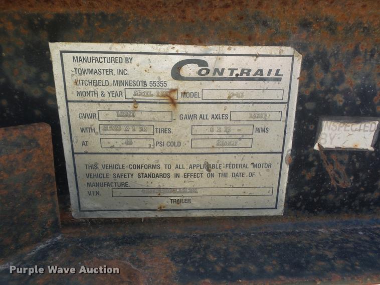 image for item DD9430 1997 Contrail C-10 equipment trailer