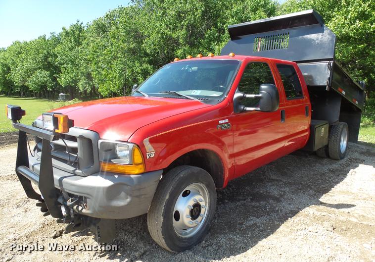 image for item DH9650 1999 Ford F550 Super Duty Crew Cab dump truck