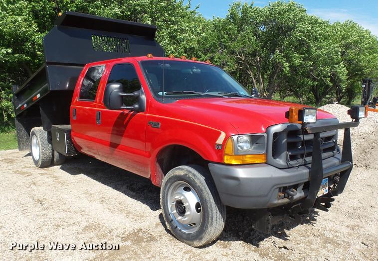 image for item DH9650 1999 Ford F550 Super Duty Crew Cab dump truck