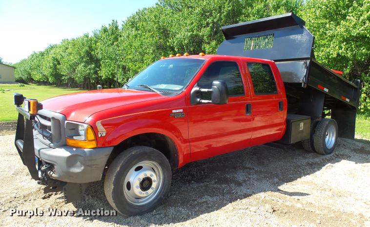 image for item DH9650 1999 Ford F550 Super Duty Crew Cab dump truck