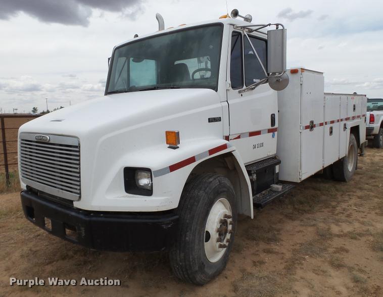 image for item DL9108 2003 Freightliner FL70 service truck with crane