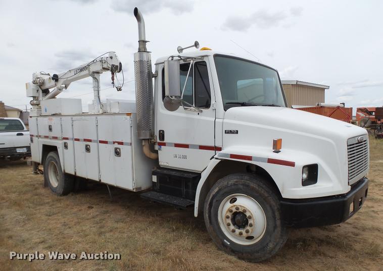 image for item DL9108 2003 Freightliner FL70 service truck with crane