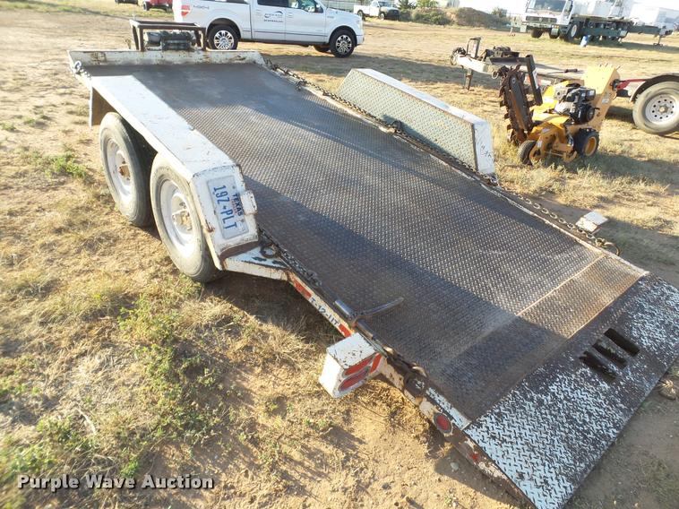 image for item DL9118 1999 Trail Max tilt deck equipment trailer