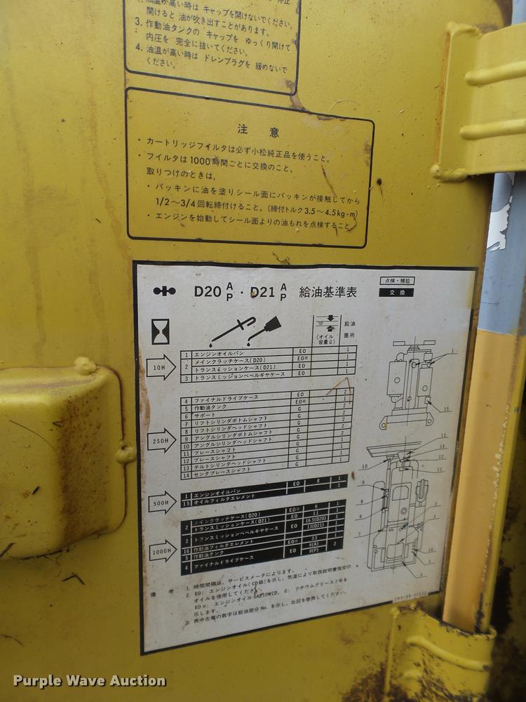 image for item DL9146 Komatsu D21P-7 dozer