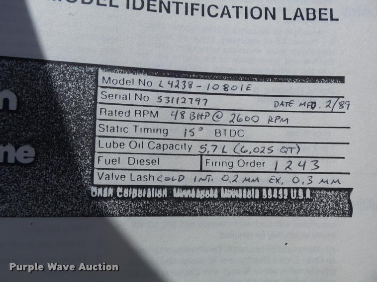 image for item K7617 1989 Dickson Turbo Blast 4000 Series 1B road surface grinder/blaster