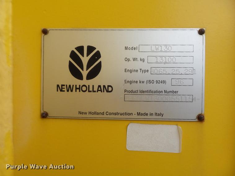 image for item K7631 2001 New Holland LW130 wheel loader