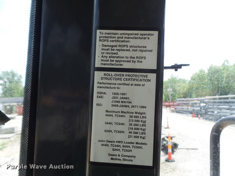 image for item K7636 2003 John Deere 624H wheel loader