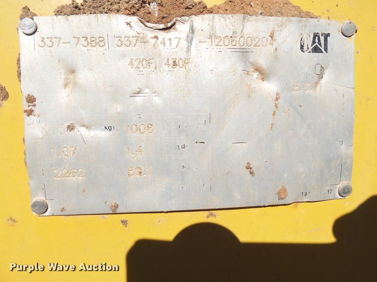 image for item L1521 2012 Caterpillar 420F backhoe