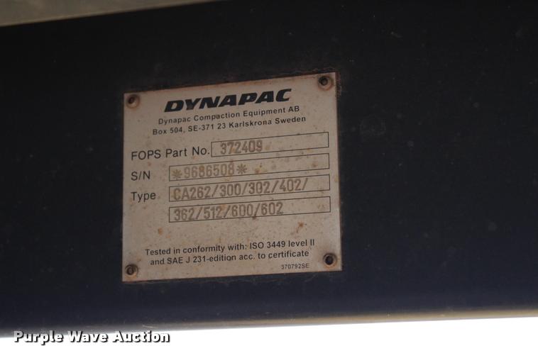 image for item L1971 2006 Dynapac CA362D single drum vibratory roller