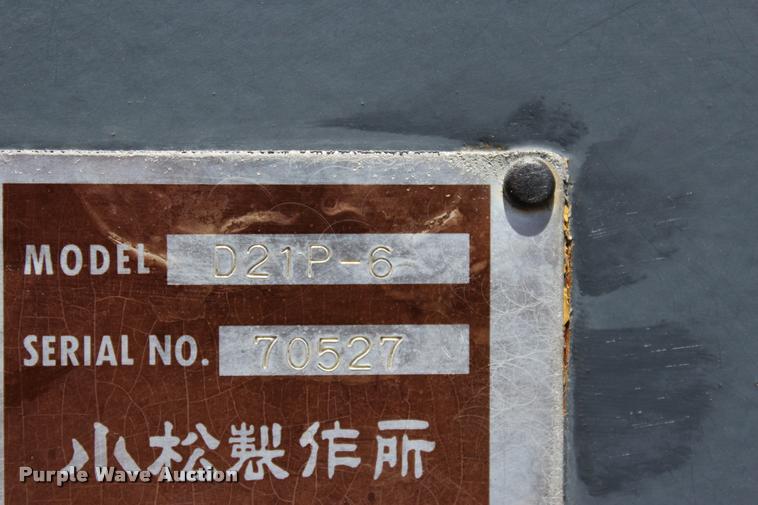 image for item L1974 Komatsu D21P-6 dozer