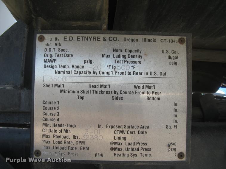 image for item L2340 2001 Peterbilt 330 asphalt distribution truck