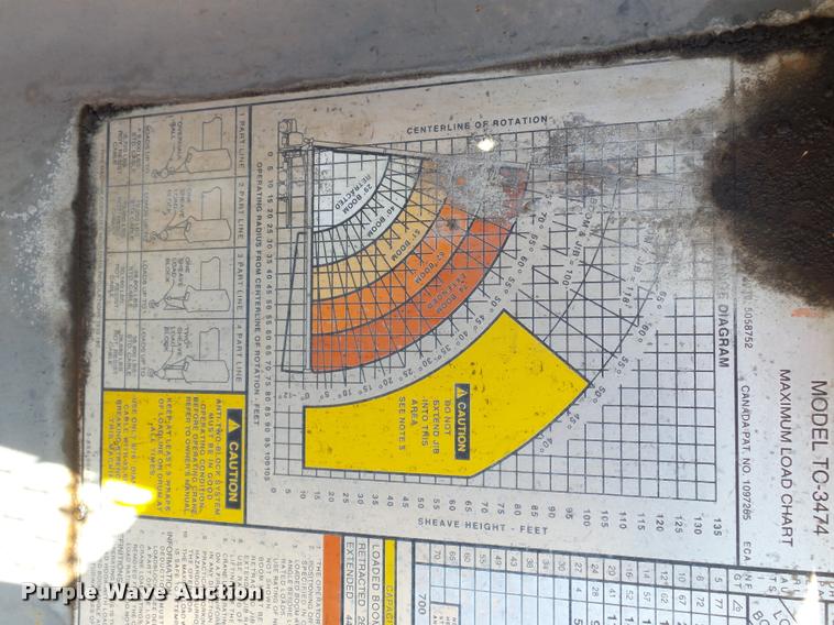 image for item L4700 1993 Ford LT8000 crane truck