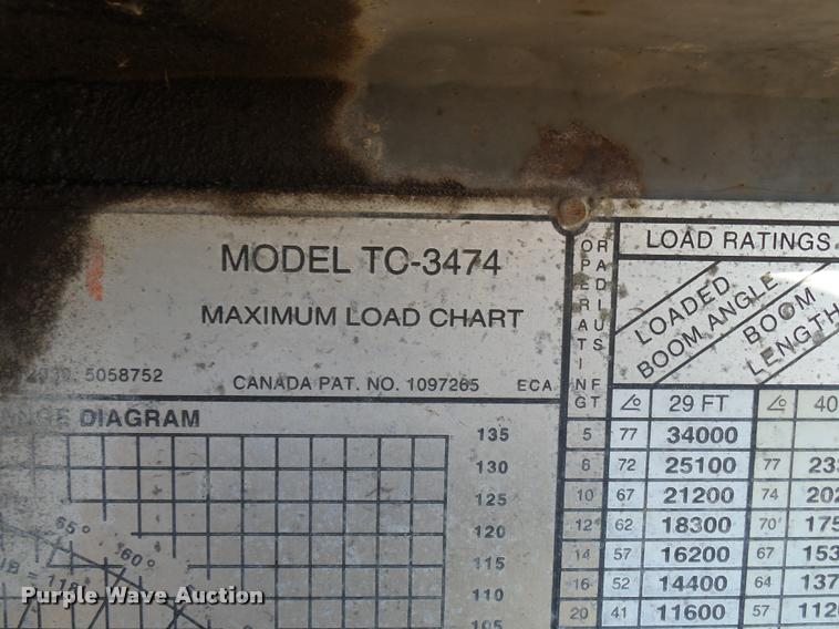 image for item L4700 1993 Ford LT8000 crane truck