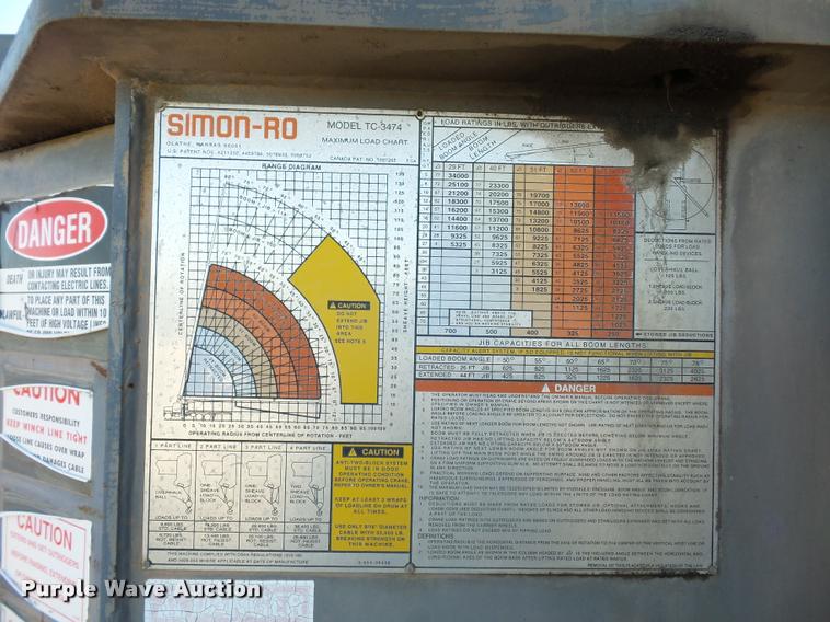 image for item L4700 1993 Ford LT8000 crane truck