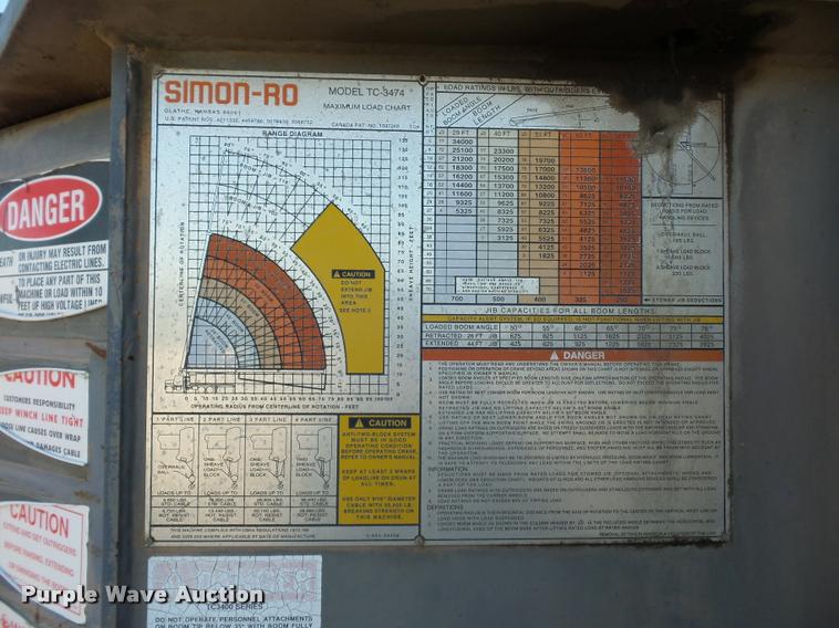 image for item L4700 1993 Ford LT8000 crane truck