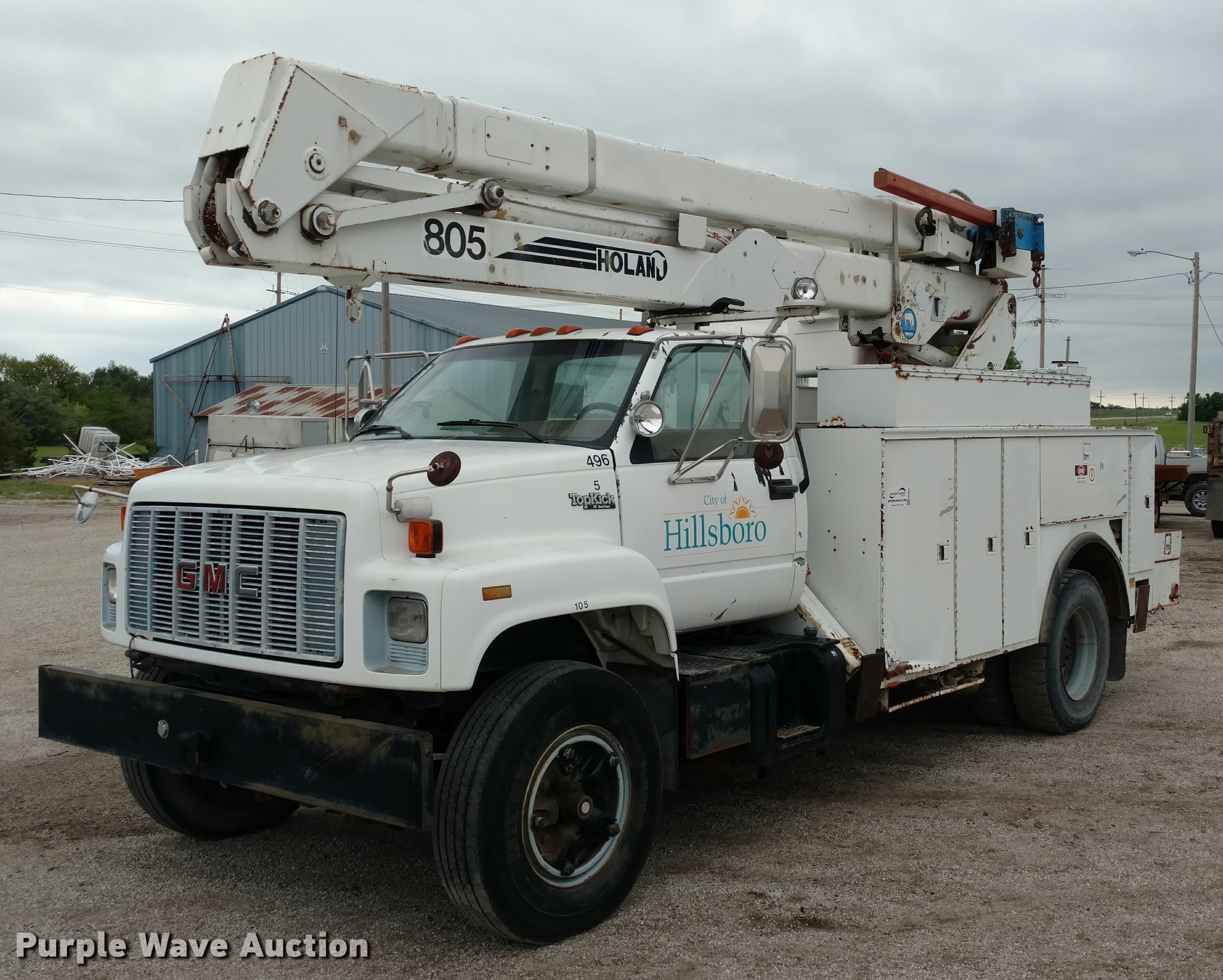 1991 GMC TopKick bucket truck in Hillsboro, KS Item DB0962 sold