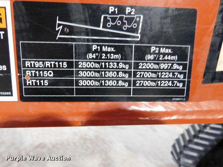 image for item DA1022 2012 Ditch Witch RT115 Quad cable plow