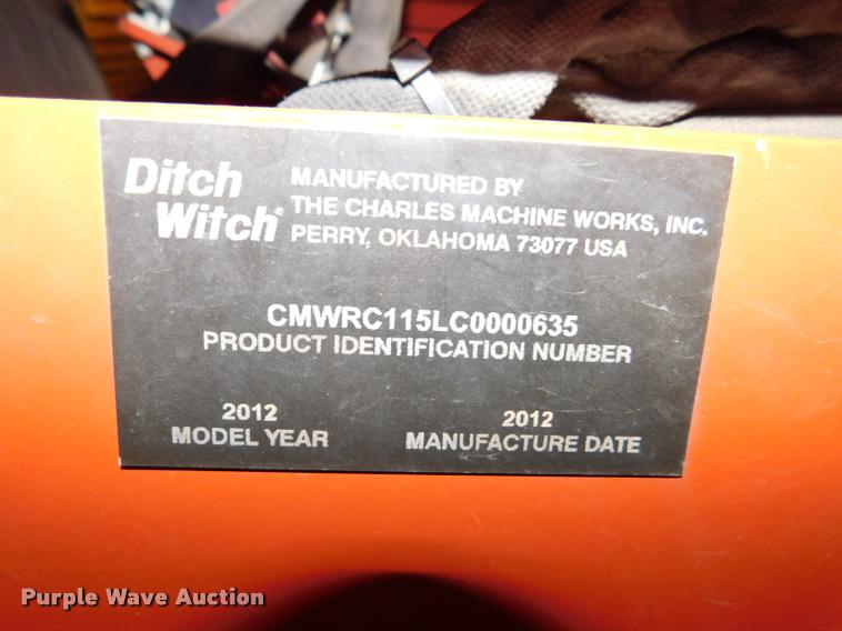 image for item DA1025 2013 Ditch Witch RT115 Quad cable plow