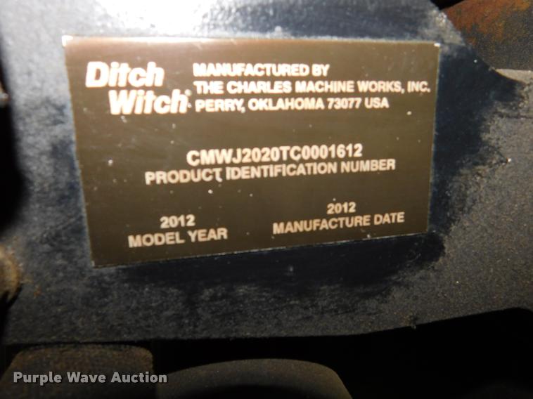 image for item DA1026 2012 Ditch Witch JT2020 directional boring unit