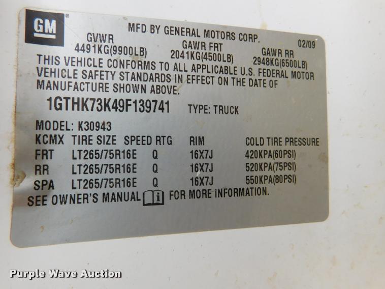 image for item DA1030 2009 GMC Sierra 3500HD Crew Cab pickup truck