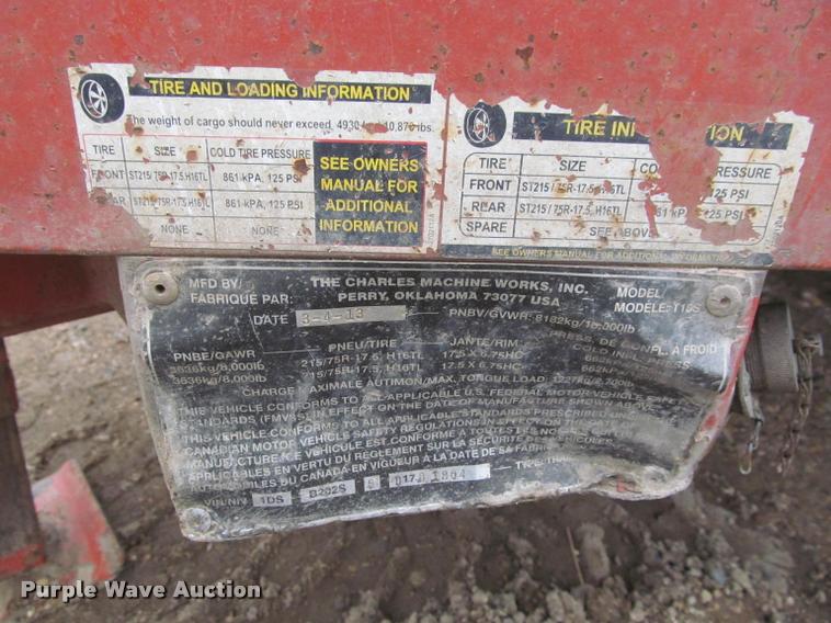 image for item DA1050 2013 Ditch Witch FX50 vacuum excavator trailer