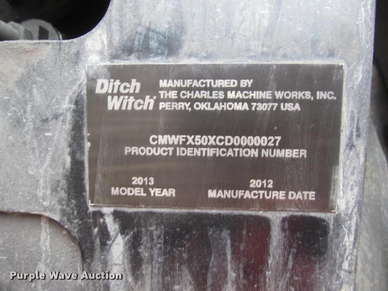 image for item DA1056 2013 Ditch Witch FX50 vacuum excavator trailer