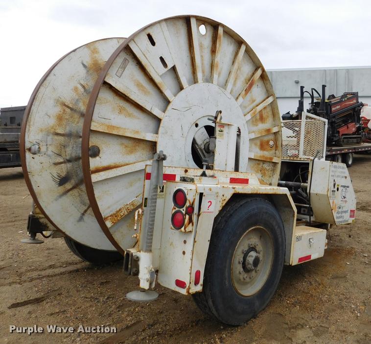 image for item DA1058 2005 Hogg Davis Hydra-Hog 985 self-propelled cable puller reel trailer